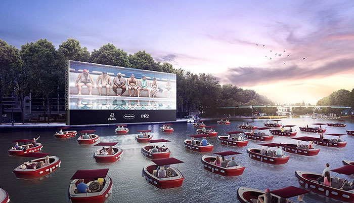 Во Франции открывают плавучий кинотеатр