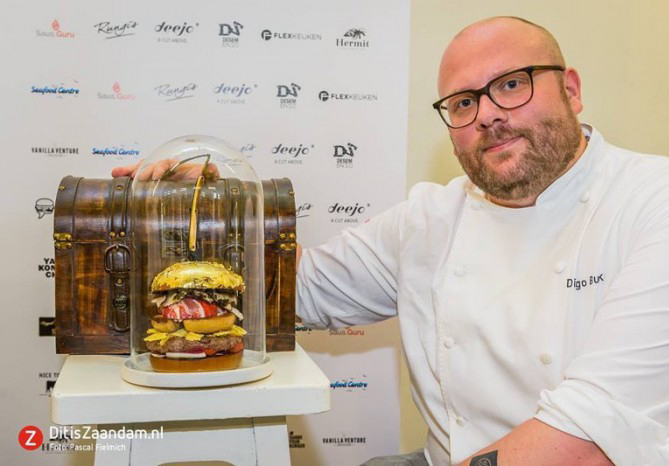 Повар из Нидерландов создал самый дорогой в мире гамбургер