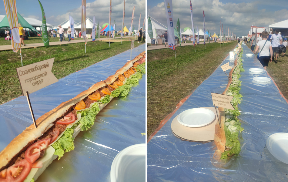 Самый длинный бутерброд создали россияне