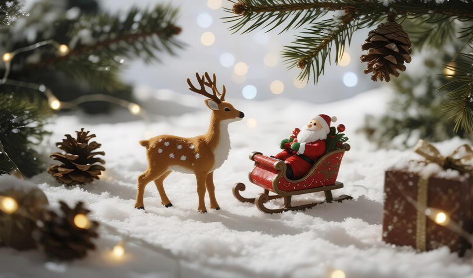 В Новосибирске появился самый маленький в мире Дед Мороз